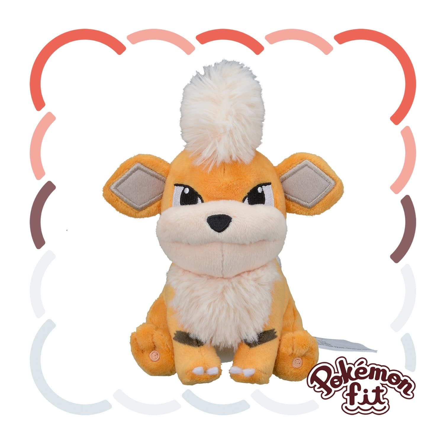 Pokémon fit Growlithe (#58) Plush — Official Pokémon Center Japan